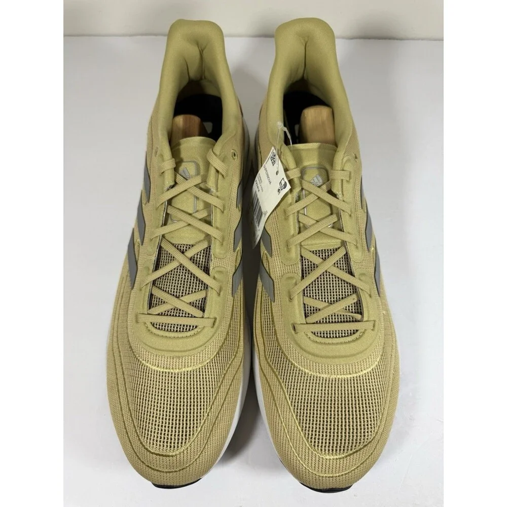 Size 16-Men’s adidas Supernova Running Shoes Gold White Running Shoes FX7414 NEW